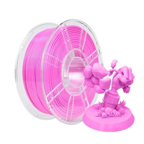 Image of iBOSS PETG 3D Printer Filament 1.75 mm Rose Pink 1KG (2.2lbs) Spool 3D Printing Filament, Dimensional Accuracy + /- 0.02 mm, Neatly Wound 3D Filament Fit Most FDM 3D Printers (PETG Rose Pink)