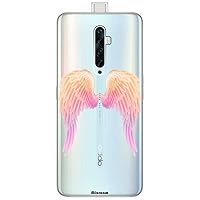 Mixroom - Cover Custodia Case In TPU Silicone Morbida Sfondo Trasparente Per OPPO Reno 8 Lite 5G Fantasia Iniziali Lettera R Rosa