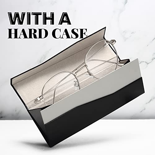 Livho Blue Light Blocking Glasses, Retro Round Fake Eyeglasses Frames Anti Uv Ray Filter Computer Gaming Glasses Women Men (Silver Frame,Transparent Lens) #TOP2
