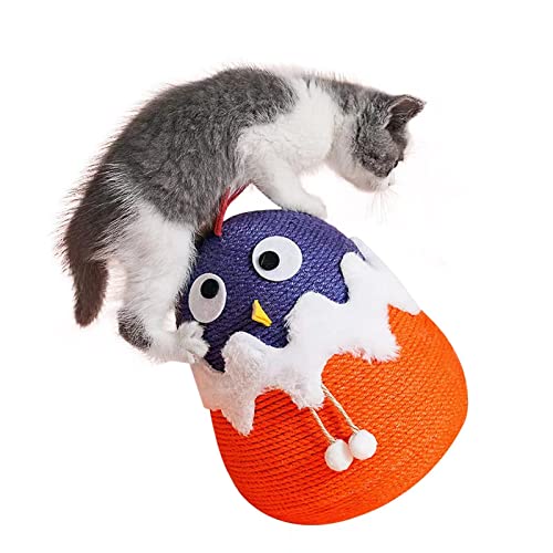 JOPOY Poste de arranhar para gatos, arranhador de gato alto com bola de corda de sisal, arranhador v
