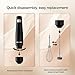 Cordless Hand Blender,12V Rechargeable Immersion Blender with 60+ Bowl Battery Life,4-Point Stainless Steel Blade,Variable Speed & Egg Whisk - for Soups,Smoothies, Baby Food