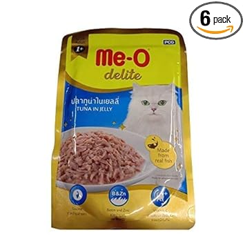 Heads Up For Tails Me-O Delite Pouch Tuna in Jelly (70 g) - Pack of 6