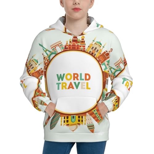 We Open Red Retro Kid Hoodies Boys Zip Up Sweatshirts Girls