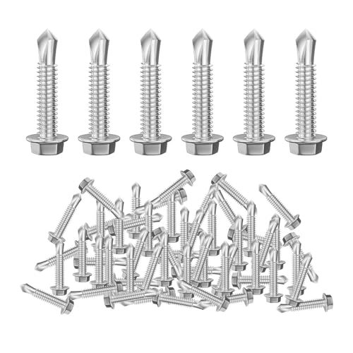 Tornillos autoperforantes, 250 piezas antideslizantes de alta resistencia, tornillos autoperforantes para metal, para muebles, placas de bricolaje, reparación, mantenimiento de instalación