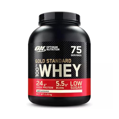 Optimum Nutrition - Suero De Leche 100% Oro (2,27 Kg) - Proteína de suero - Mezcla de concentrado e isolado - Naturaleza