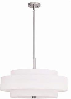Livex Lighting 50875-91 Meridian 5-Light Pendant, Brushed Nickel