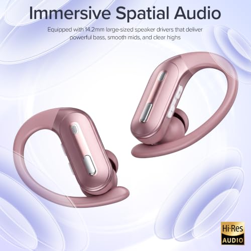 Active Noise Cancelling Ear Buds Wireless Earbuds 90 Hrs Playtime Bluetooth Headphones with Hi-Res Stereo Deep Bass Power Display Earphones with Earhooks Waterproof ANC/Transparency for Sports/Gym - image 5