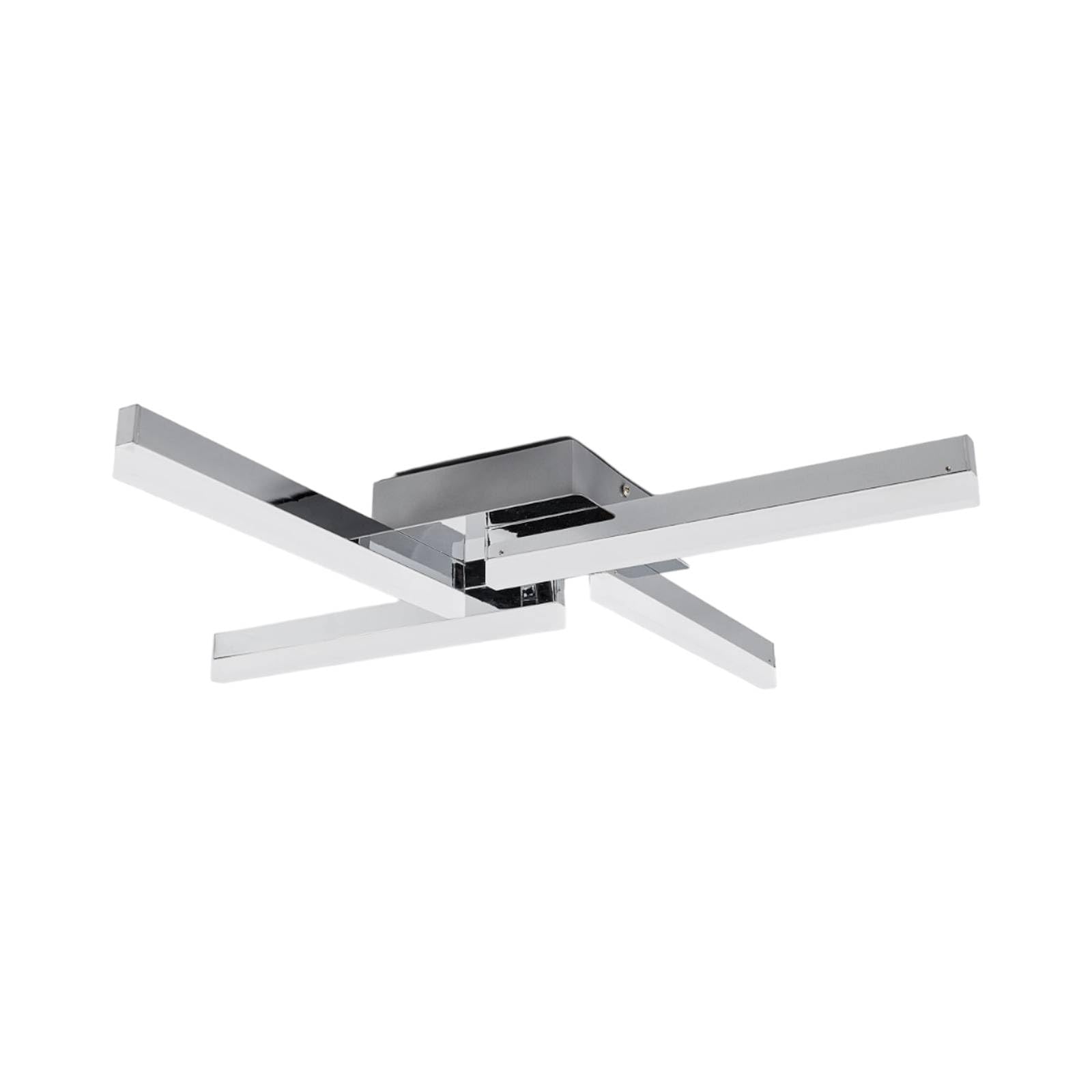 Lindby White, Chrome Ceiling Light Patrik (Modern) In Silver Made Of Metal For E.g. Bathroom (4 Light Sources,) From Ceiling Lamp,