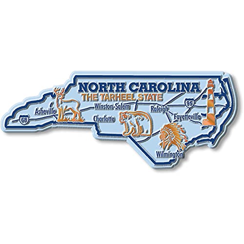 Imán decorativo North Carolina Classic Magnets 5.4x2.2 pulg