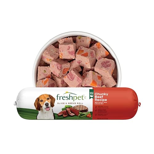 Freshpet Healthy & Natural Dog Food, Fresh Beef Roll, 6lb