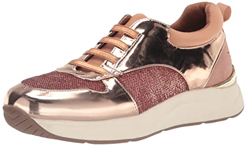Kenneth Cole REACTION Christal - Zapatillas Tenis para Mujer, Oro Rosa, 38.5 EU