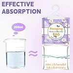 10-Pack Absorbeurs d'humidité Sacs de déshumidificateur suspendus, Emballages d'absorbeur d'humidité sans fragrance pour placard, Salle de bains & Sous-sol, déshumidificateur Sacs pour le stockage, élimine l'humidité & Orfèvres