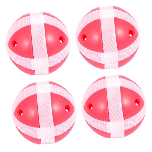 Toddmomy 12pcs Interactive Paste Ball for Fun Educational Plastic Sticky Balls for Hand Eye Coordination Play Lightweight and Portable for Pink