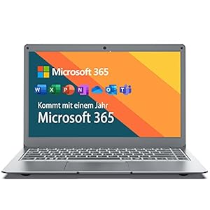 Jumper Laptop 13,3 inch met Microsoft Office 365 FHD Computer PC 4 GB RAM 64 GB eMMC Intel Celeron CPU, Windows 10…