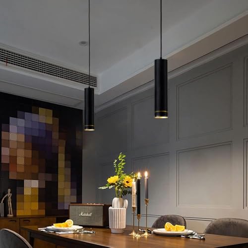 Suspension LED 5W downlight noir à tête unique pour éclairage ciblé