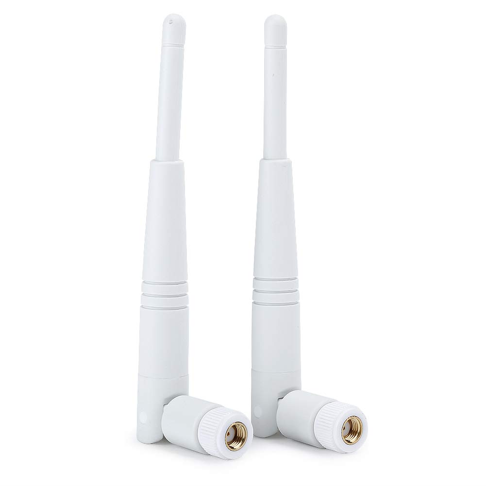 XUMIUZIY 2PCS 2.4G/ 5G Dual Band WiFi Antenna, 4DBi Omni RP‑SMA Interface Aerial,for Wireless Router and Wireless Card with SMA Interface