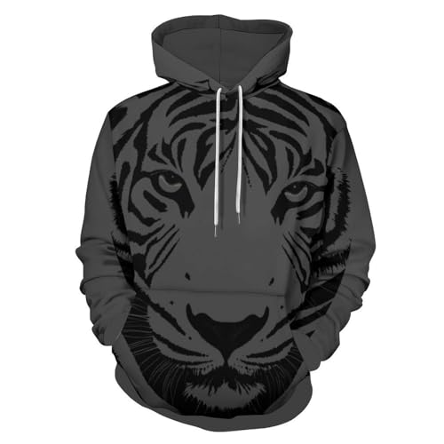 Mens Graphic Print Hooded Sweatshirts with Pocket Long Sleeve Drawstring Hooded Pullover Tops Hoodie 2024