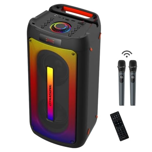 DYNASONIC D30 - Altavoz Exterior inalambrico. Altavoz Bluetooth portatil. Wireless Stereo. Reproductor de Sonido. Micro-SD, USB.