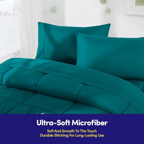 Lit dans un sac bleu sarcelle en polyester doux et résistant - 4