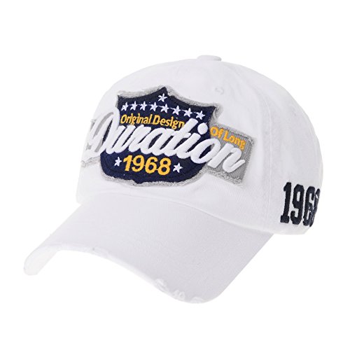 [�E�B�Y���[���Y] �X�q �A�����J�����Β��_���[�W�L���b�v �T�C�Y���߉\ KR1737 (White)