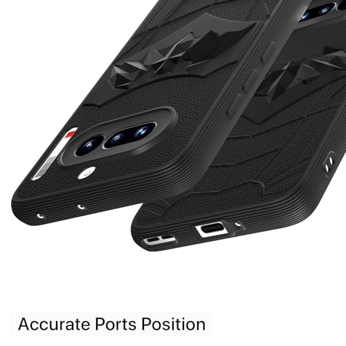 Image of Outlouders Back Cover for Nothing Phone 4a 5G | Stylish | Scratchproof | Soft Silicone | Shockproof |Enhanced Camera Lens Protection Bumper Case (Black)