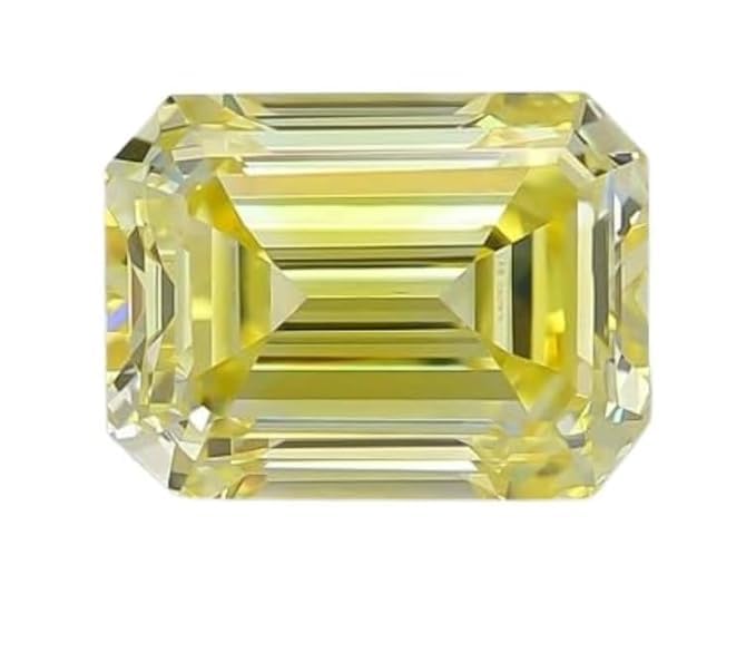 Saphir jaune véritable de 6,25 carats et pierre Pukhraj non traitée