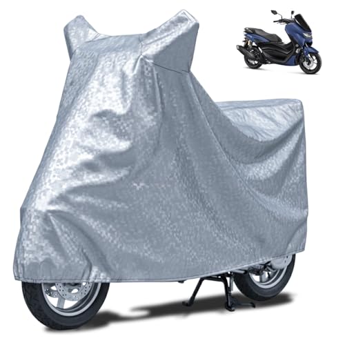 Image of FABTEC Waterproof Scooty Body Cover Compatible with Yamaha Nmax 155, A3 (Silver)
