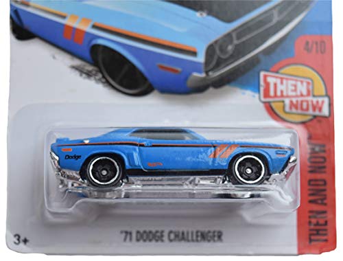 Modelo de auto Hot Wheels Dodge Challenger 1:64 azul miniatura 2