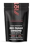 Panax Ginseng Extract 15,000mg – 50mg Ginsenoids High Strength Korean Red Ginseng – 90 Vegan Capsules – Resealable and Recyclable Pouch by Alpha01