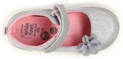 Stride Rite 360 Toddler and Little Kid Girls Gemma Dress Shoe, Silver | Image 6