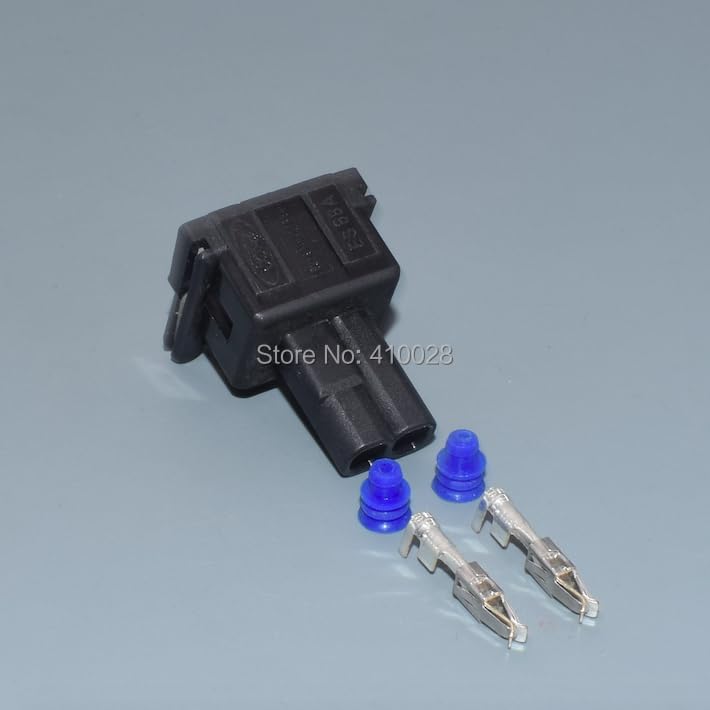 2pin 3.5mm Automotive Connector 2-Wire Harness Connector Plug with Terminals - (Color Name: 5set)