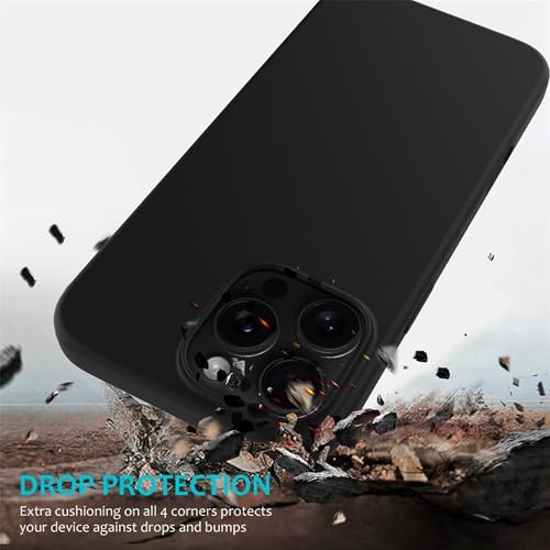 Image of ArmourPro Silicone Back Case for iPhone 16 Pro Max, Soft-Touch Case | Black