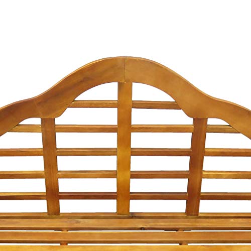 Tidyard Garden Bench, 2 pessoas Banco de jardim Pátio Parque, Jardim, Varanda 134,9 cm Madeira de ac