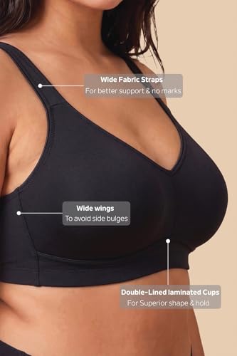 Image of Van Heusen Women Cotton Minimizer Bra - Wireless, Non Padded, Full Coverage