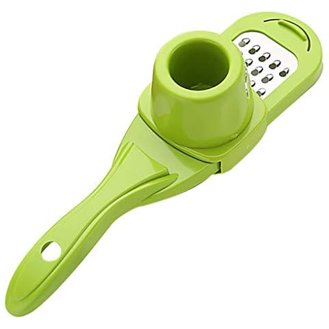 rongweiwang Knoblauchpresse Slicer Home Küche Edelstahl Knoblauchhobel Knoblauchpresse Slicer Grinder Anti-Rutsch-Slicing-Werkzeug Cover