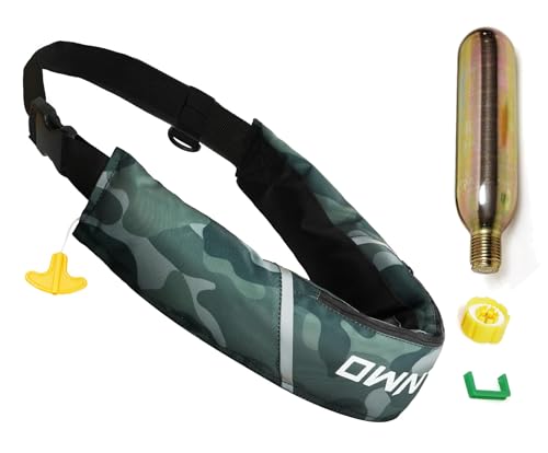 Owntop Inflatable Life Jacket for Adults with Extra 24 Gram CO2 Cartridges