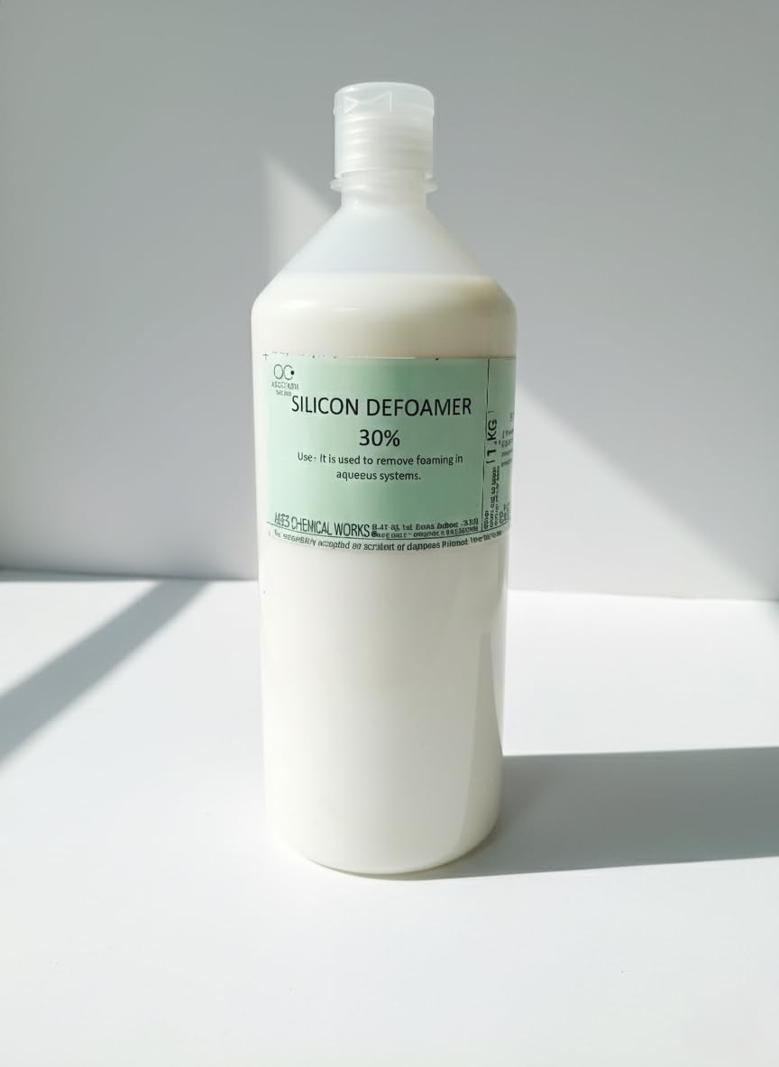 Ases Antifoaming Silicone Defoamer Emulsion 1KG | Quick Foam Control for Pools, Spas, Hot Tubs, ETP Plants & Industrial Use | Water-Base Formula for Cosmetics (Face, Hair, Skin) (30% Active)-image-23