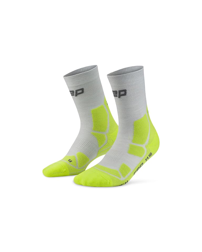 CEP MID CUSHION MID CUT WANDERSOCKEN HERREN – gepolsterte Wander Socken für Komfort & Dämpfung beim Trekking – atmungsaktive Gepolsterte Socken für Outdoor, Hiking & lange Touren