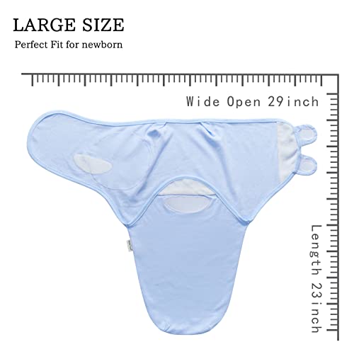 Image of Baby Swaddle Blanket, 2 Pack Newborn Swaddles 0-3-Months, Small-Medium Easy Change Infant Wrap, Infant Swaddling Sack, Adjustable Swaddle Blanket (Gray Stars)
