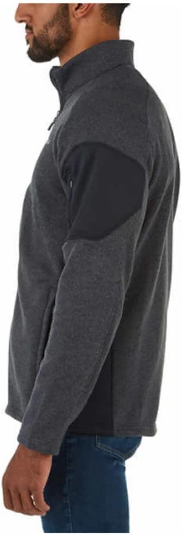 Spyder Men's Empire Full Zip Jacket, Gray/Black, Large - Image 3