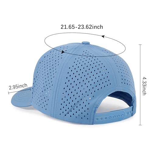 Image of Quick Dry Baseball Cap Curved Brim Mesh Snapback Hat for Men Women
