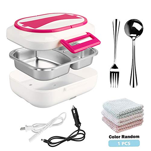 LUCKSTAR Electric Heating Lunch Box -12V Car Use and 110V Home Office Use