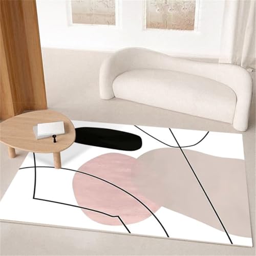 Tapis de dressing rose 60x90cm pour chambre de fille et tapis de jeu bebe - 2