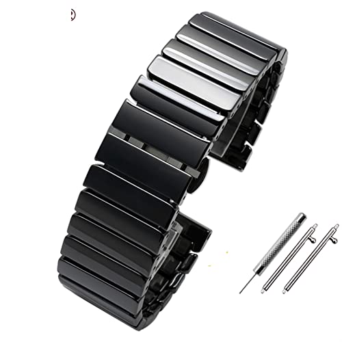 ZCCZJS Smart Watchband 20 mm de 22 mm brazalete de cerámica para Samsung Gear S2 S3 S4 Correa de reemplazo para Huawei Watch2 Pro GT2 Magic Bands