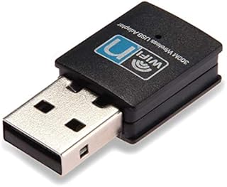300Mbps USB WiFi Adapter, LOTEKOO Wireless LAN Network Card Adapter WiFi Dongle for Desktop Laptop PC Windows 10 8 7 XP MAC OS (Plug-and-Play for Windows10)