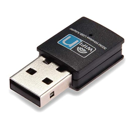 300Mbps USB WiFi Adapter, LOTEKOO Wireless LAN Network Card Adapter WiFi Dongle for Desktop Laptop PC Windows 10 8 7 XP MAC OS (Plug-and-Play for Windows10)