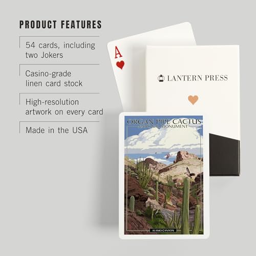 Baraja Póker Organ Pipe Cactus, 52 Cartas Tamaño Póker miniatura 3