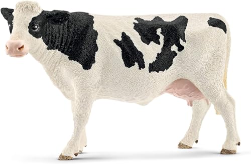 Schleich Farm World | Vache Holstein 13797 | Figurine de Ferme | Figurine Animale détaillée et réaliste | Cadeau pour garçons et Filles | Jouet Ferme dès 3 Ans | 13...