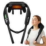 最高級ネックケア 首 リラクゼーション器 加温 首 肩 肩甲骨 コードレス充電式 自動オフ機能 首元ケア 首元リフレッシュ 静音 簡単操作 リラックスグッズ 父の日 母の日 記念日 誕生日プレゼント 男女兼用 家庭用 職場用 NOSA DESIGN