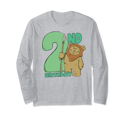 T-shirt Ewok Star Wars 2 ans à manches longues pour anniversaire enfant